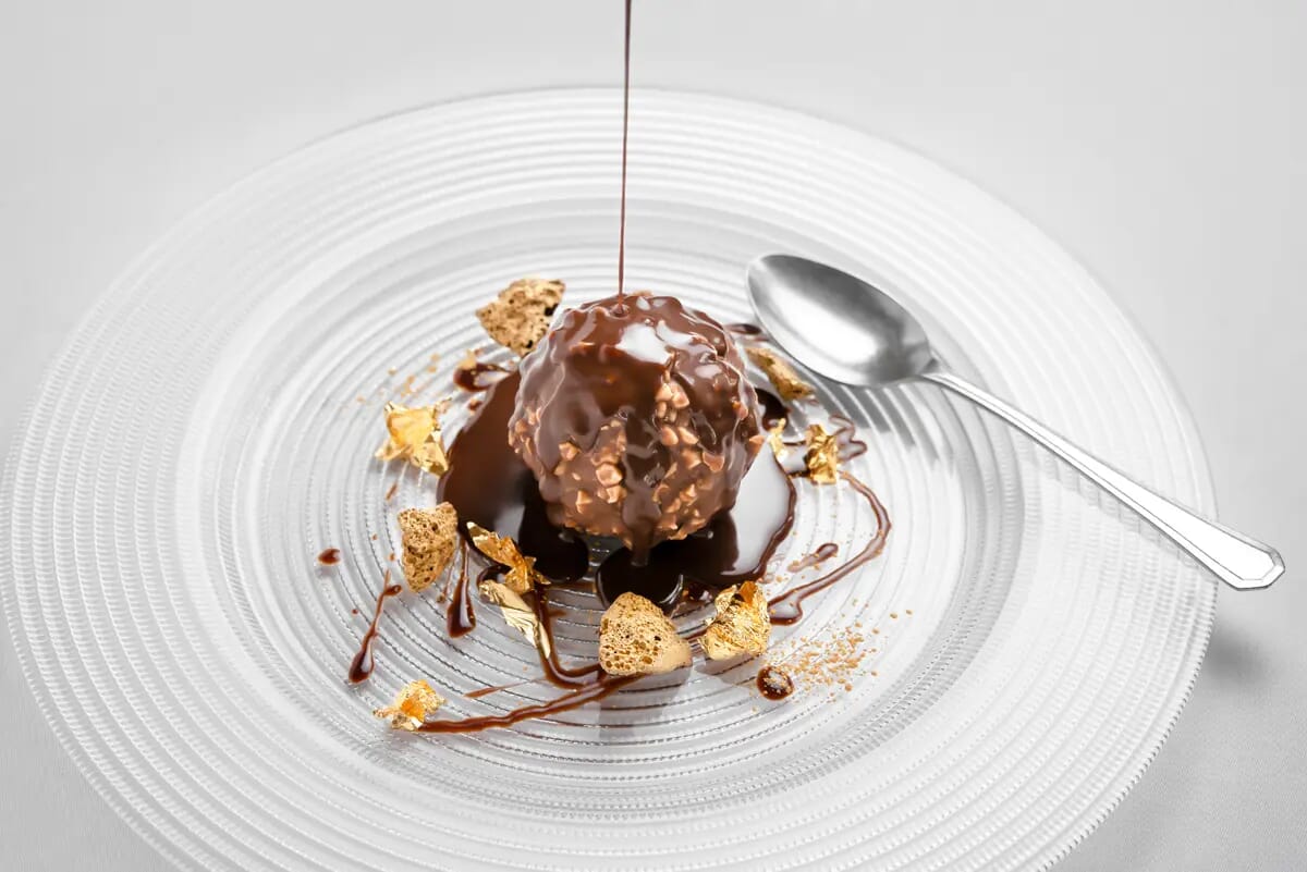 ferrero roche chocolate dessert restaurant London food photographer